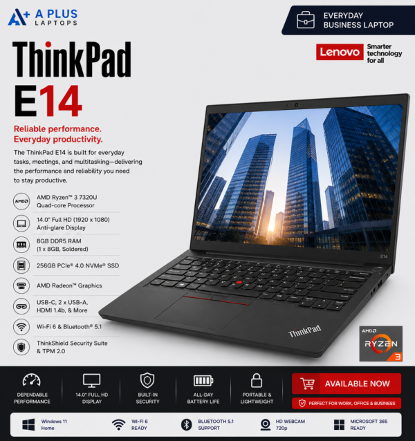 LENOVO - ThinkPad E14 (Ryzen 3)
