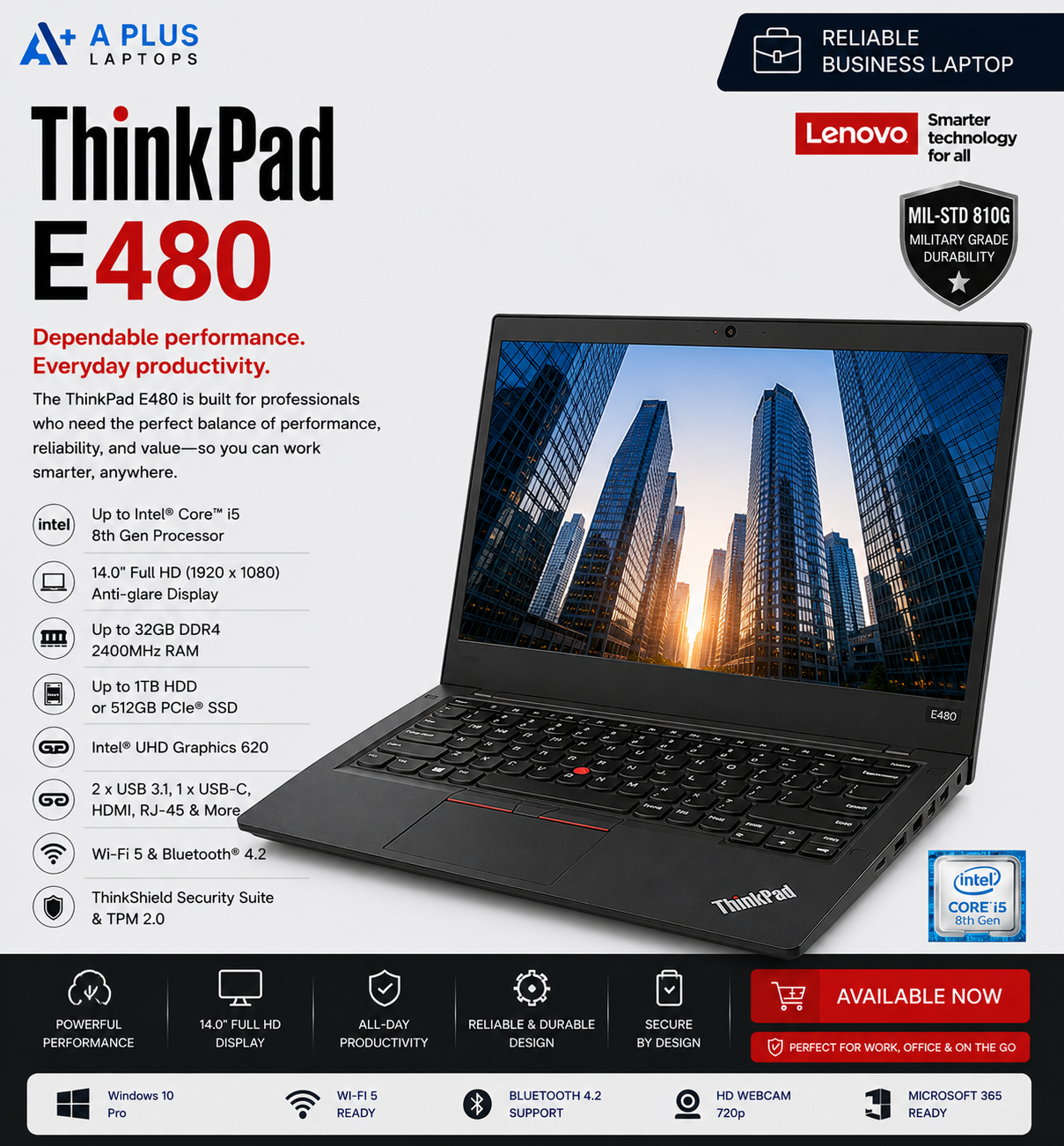 LENOVO - ThinkPad E480